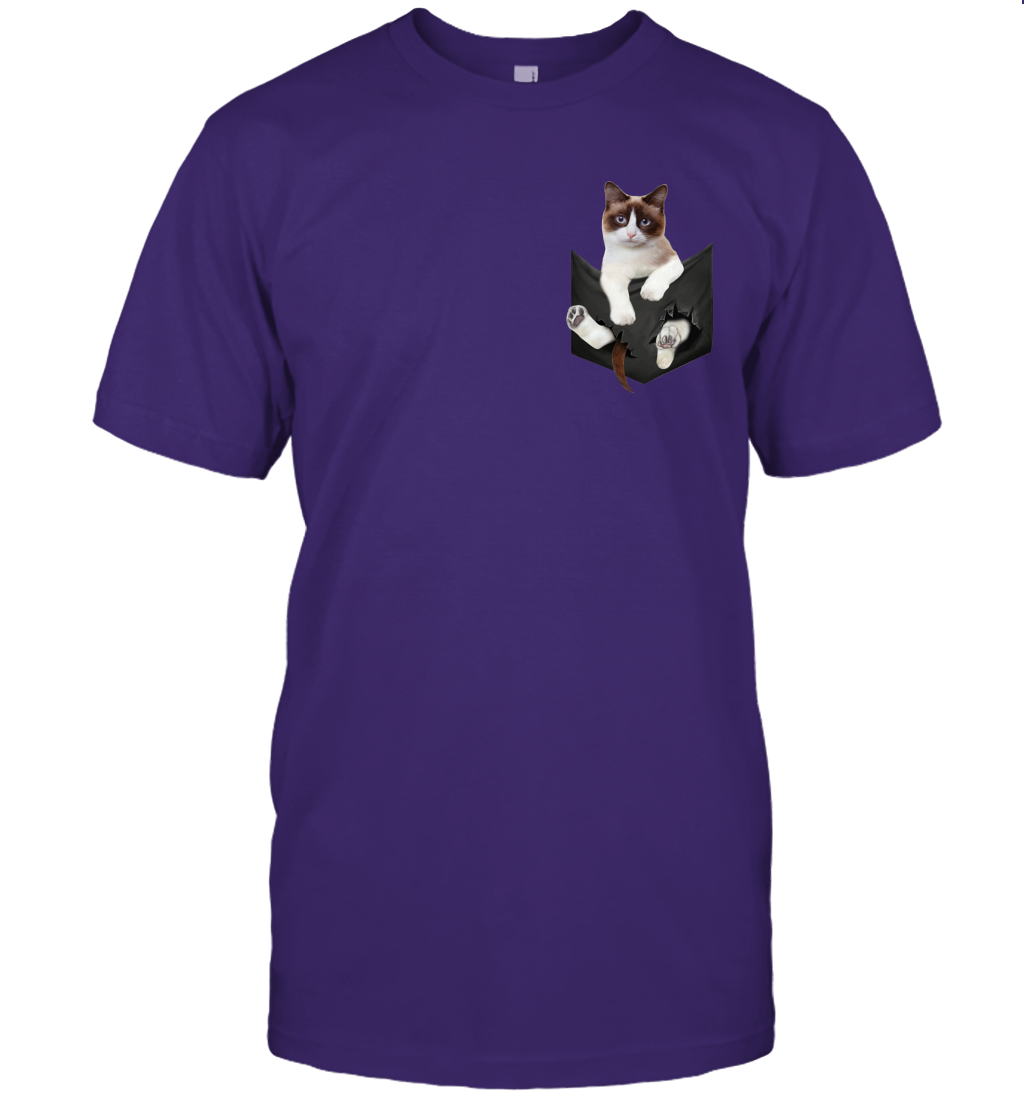 Snowshoe cat in your pocket unisex shirt gift for cats lovers owners