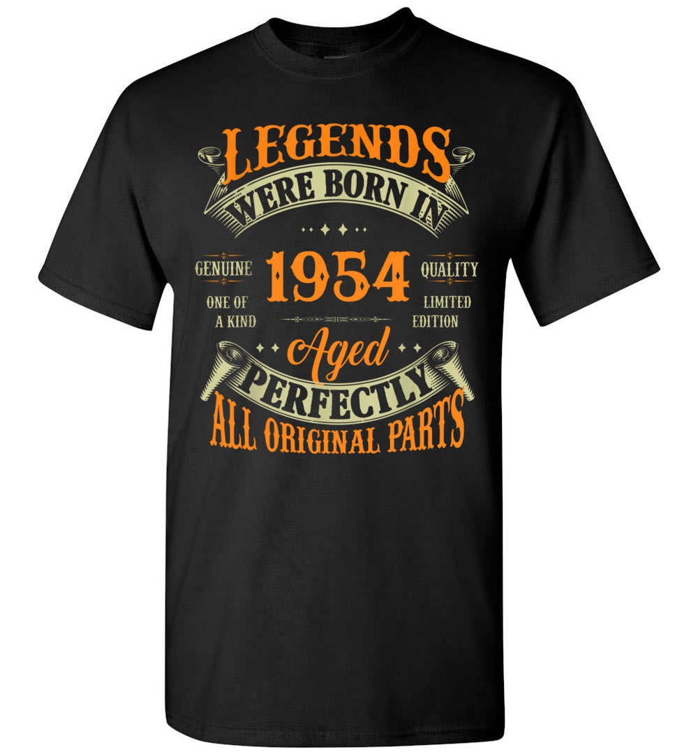 2023 68th Birthday Tee Vintage Legends Born in 1954 68 Years Old Gift Unisex Shirt Women Men