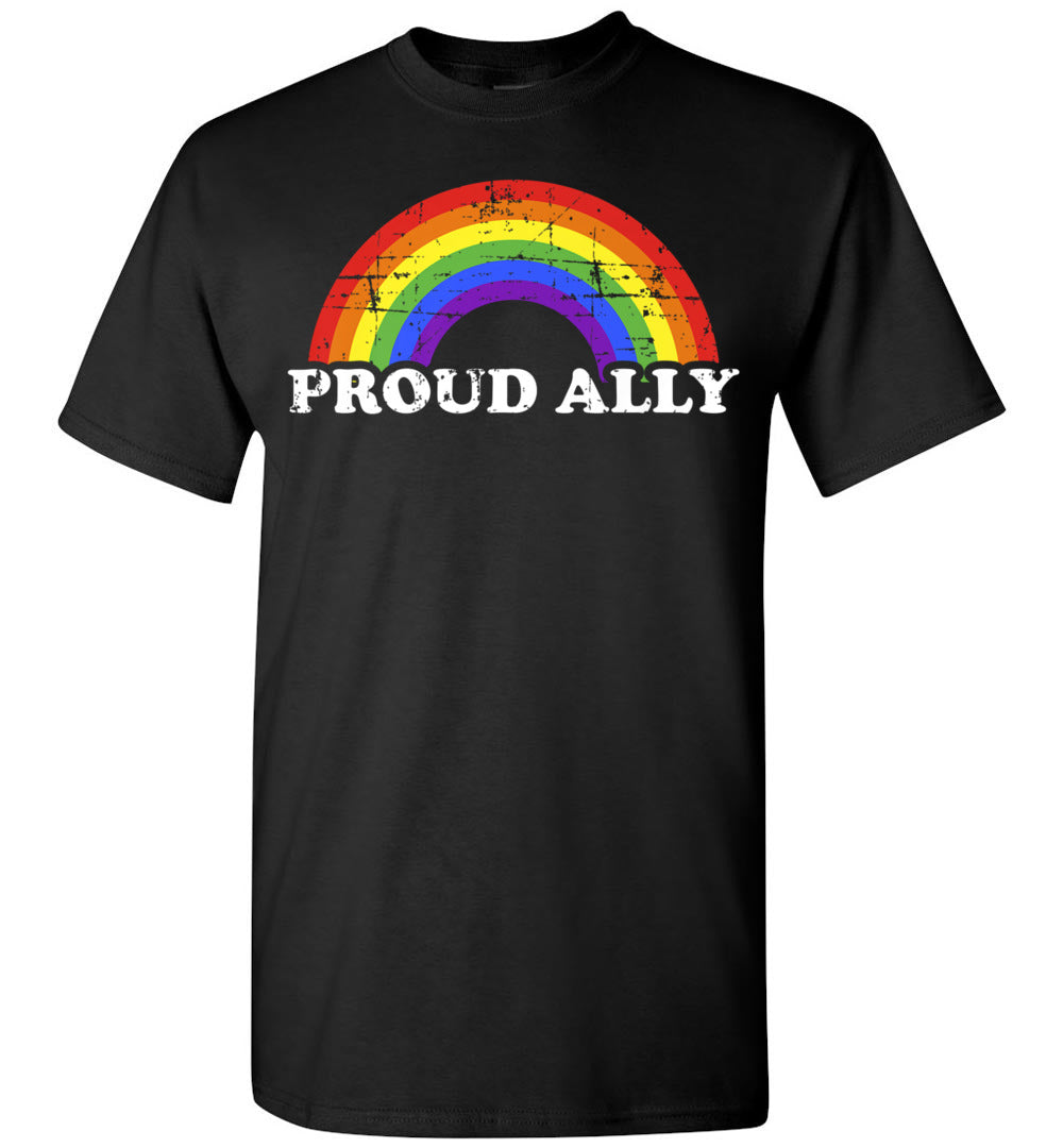 Proud Ally with Rainbow