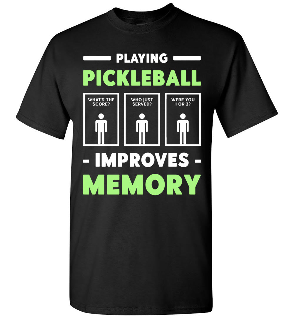 2023 Playing Pickleball Improves Memory Dink Player Unisex Shirt Gift Women Men