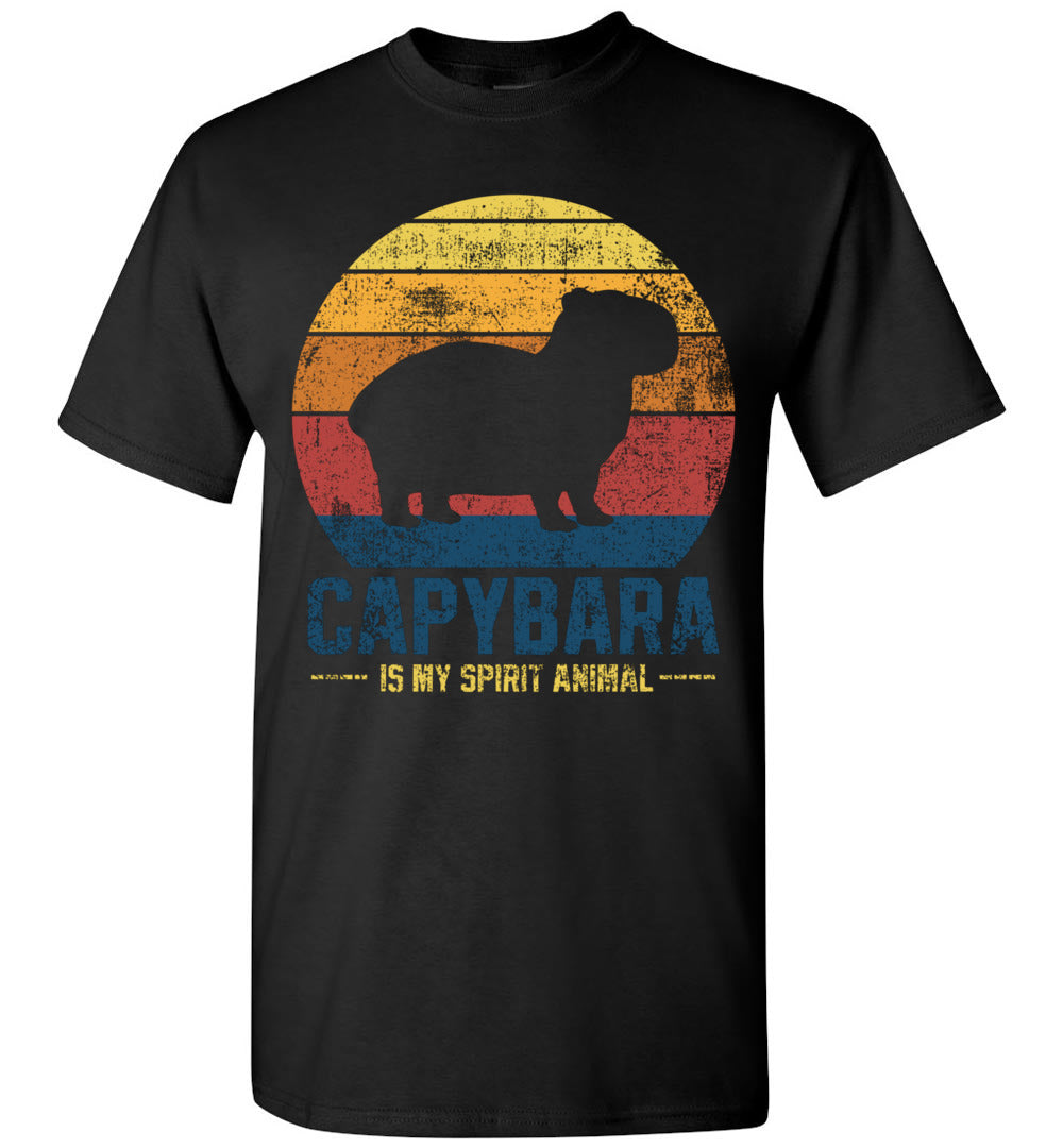 2023 Capybara is My Spirit Animal Vintage Capibara Rodent Animal Lover Unisex Kids Shirt Gift Boy Gi