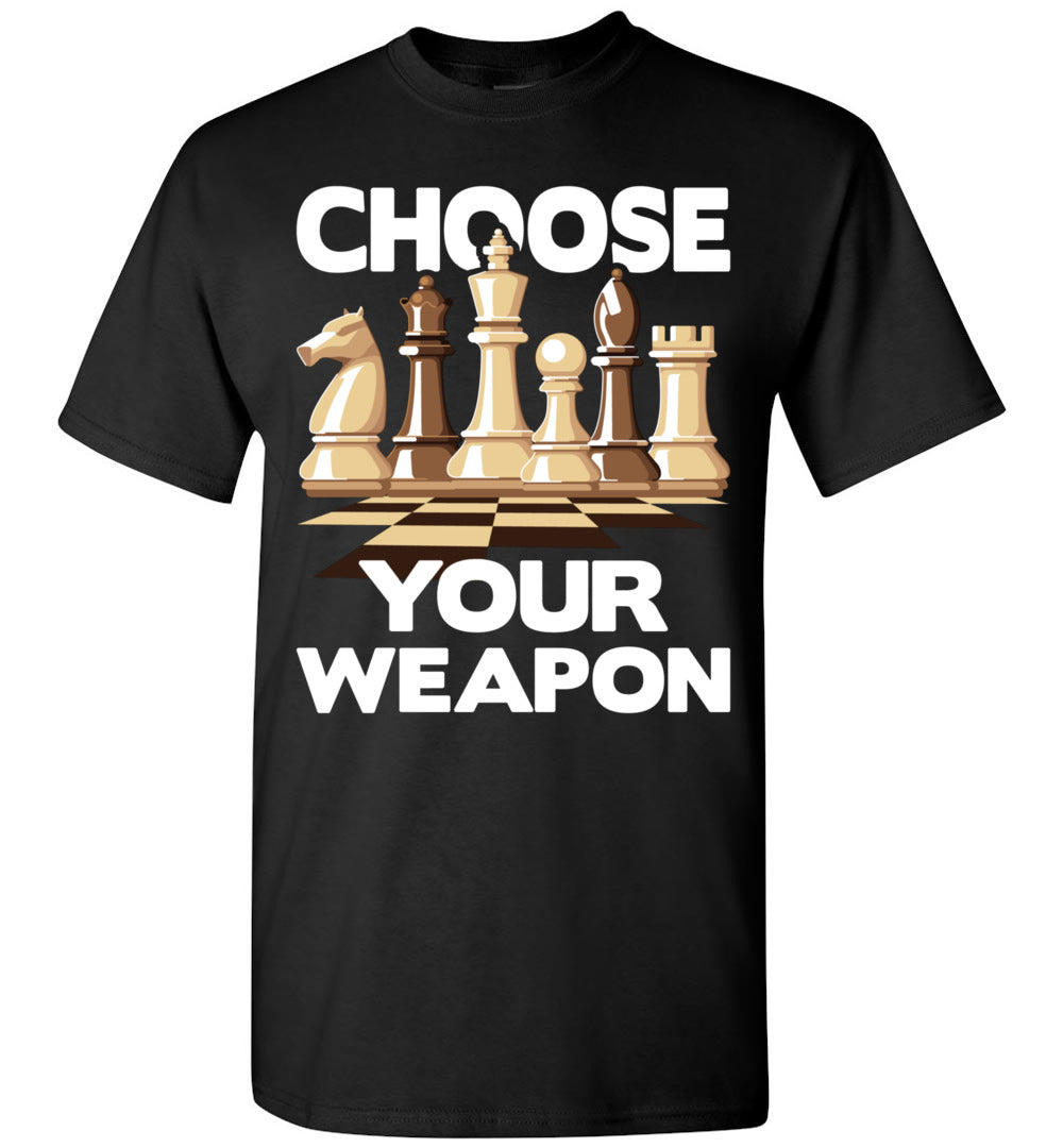 2023 Choose Your Weapon Funny Chess Player Chess Lover Chess Boxing Chessboxing Unisex Shirt Gift