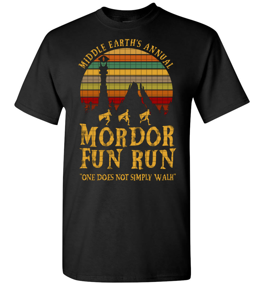 2023 Middle Earths Annual Mordor Fun Run One Does Not Simply Walk Unisex Tee Shirt Gift Women Men