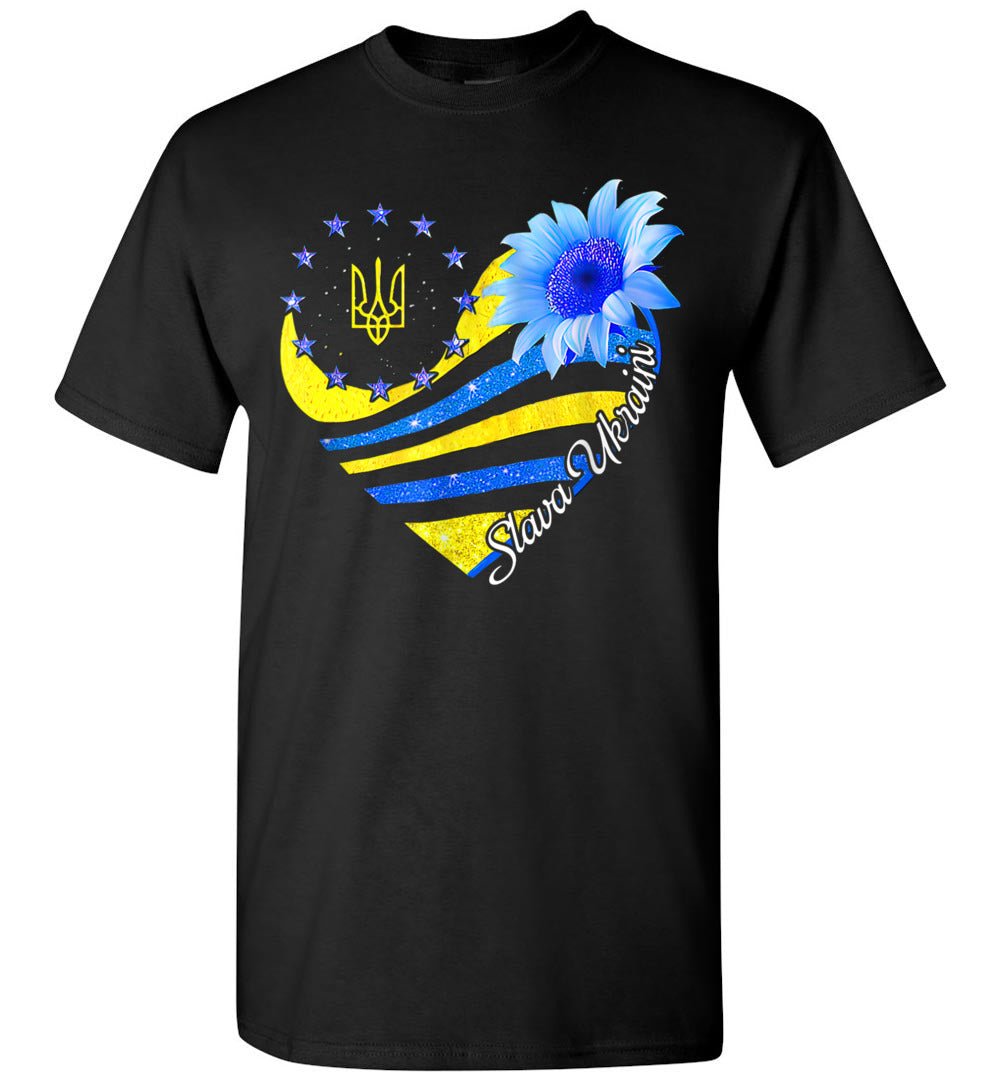 2022 Slava Ukraini Sunflower Ukrainian Flag I Stand with Ukraine Unisex Shirt Gift Women Men