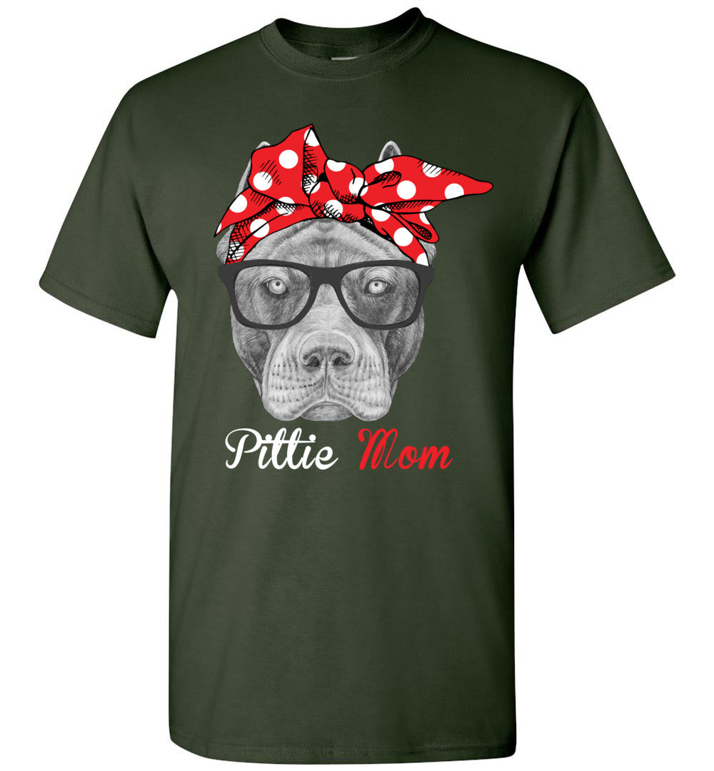 Funny Pittie Mom Unisex Shirt Plus Size XL - 4XL for Pitbull Dog Lovers