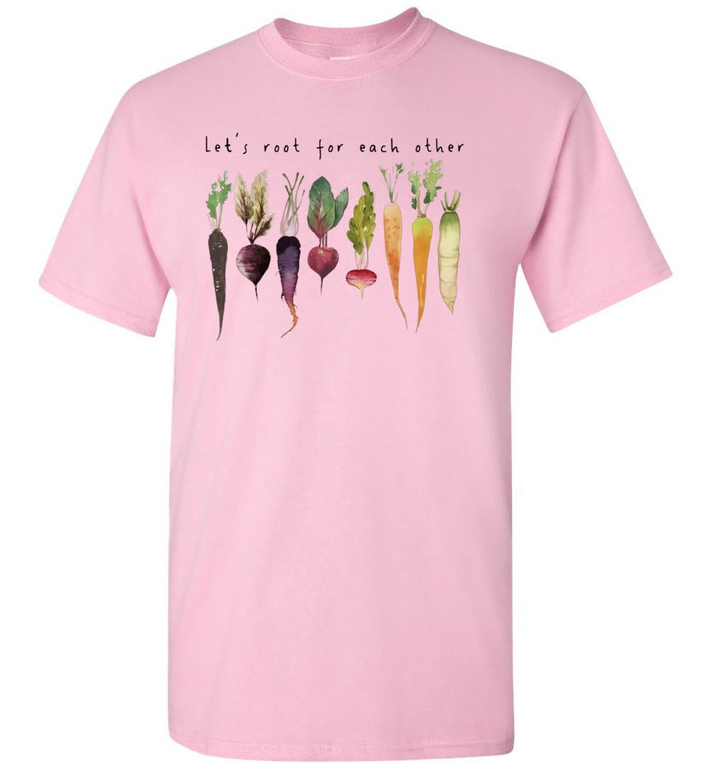 2023 Let's Root for Each Other Watch Each Other Grow Garden Gardener Gardener Gift Unisex Shirt Wome