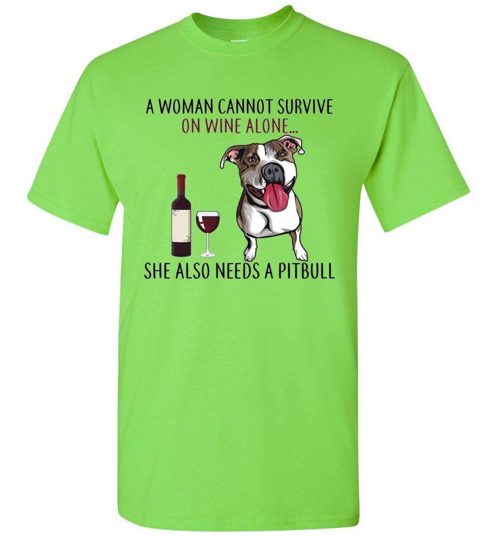 Woman survive wine alone pitbull TS CA1