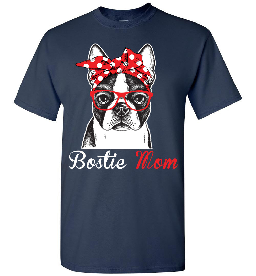 2023 Boston Terrier Mom Bostie Dog Lover Owner Mama Unisex Shirt Gift Women Men
