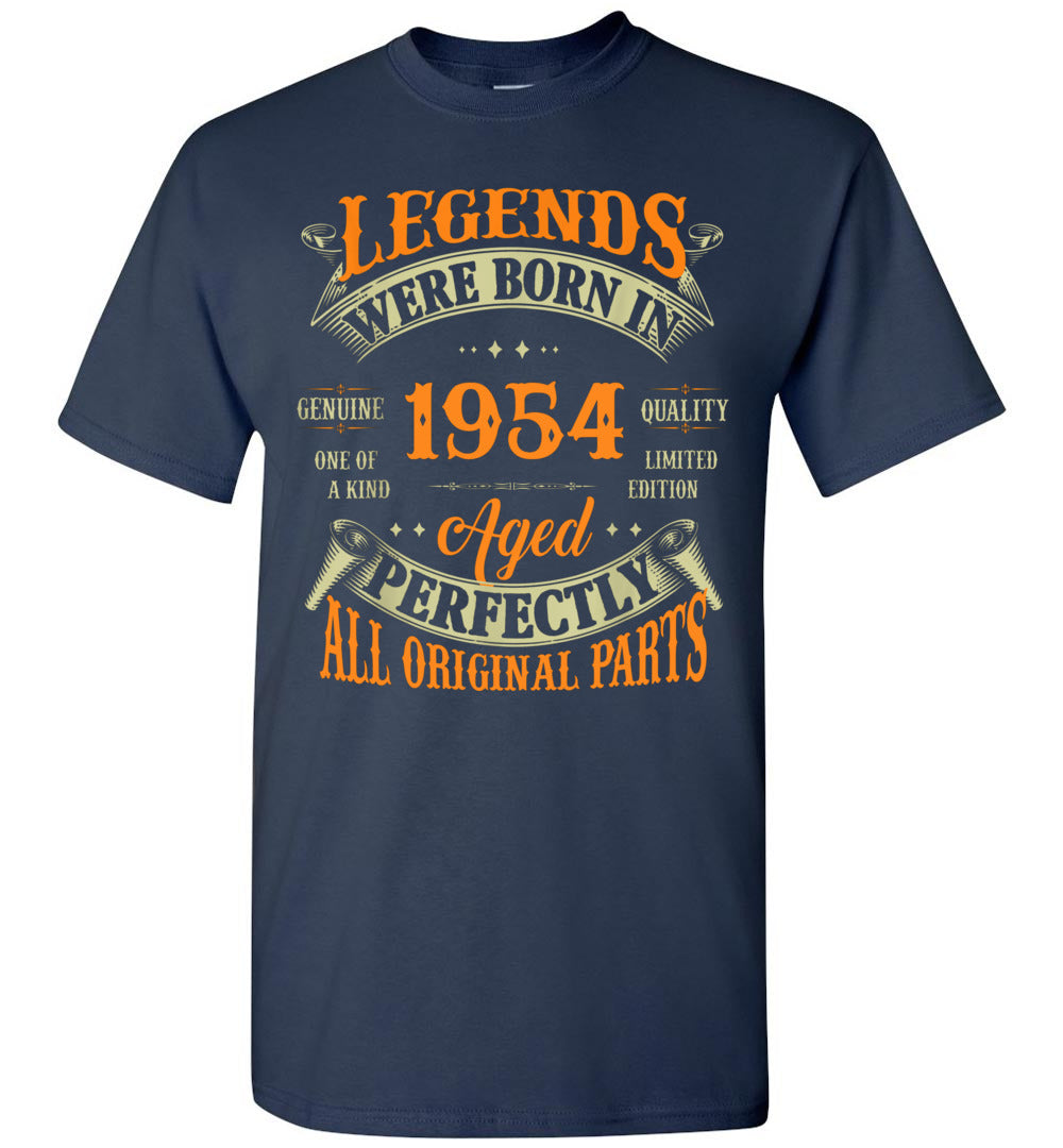 2023 68th Birthday Tee Vintage Legends Born in 1954 68 Years Old Gift Unisex Shirt Women Men