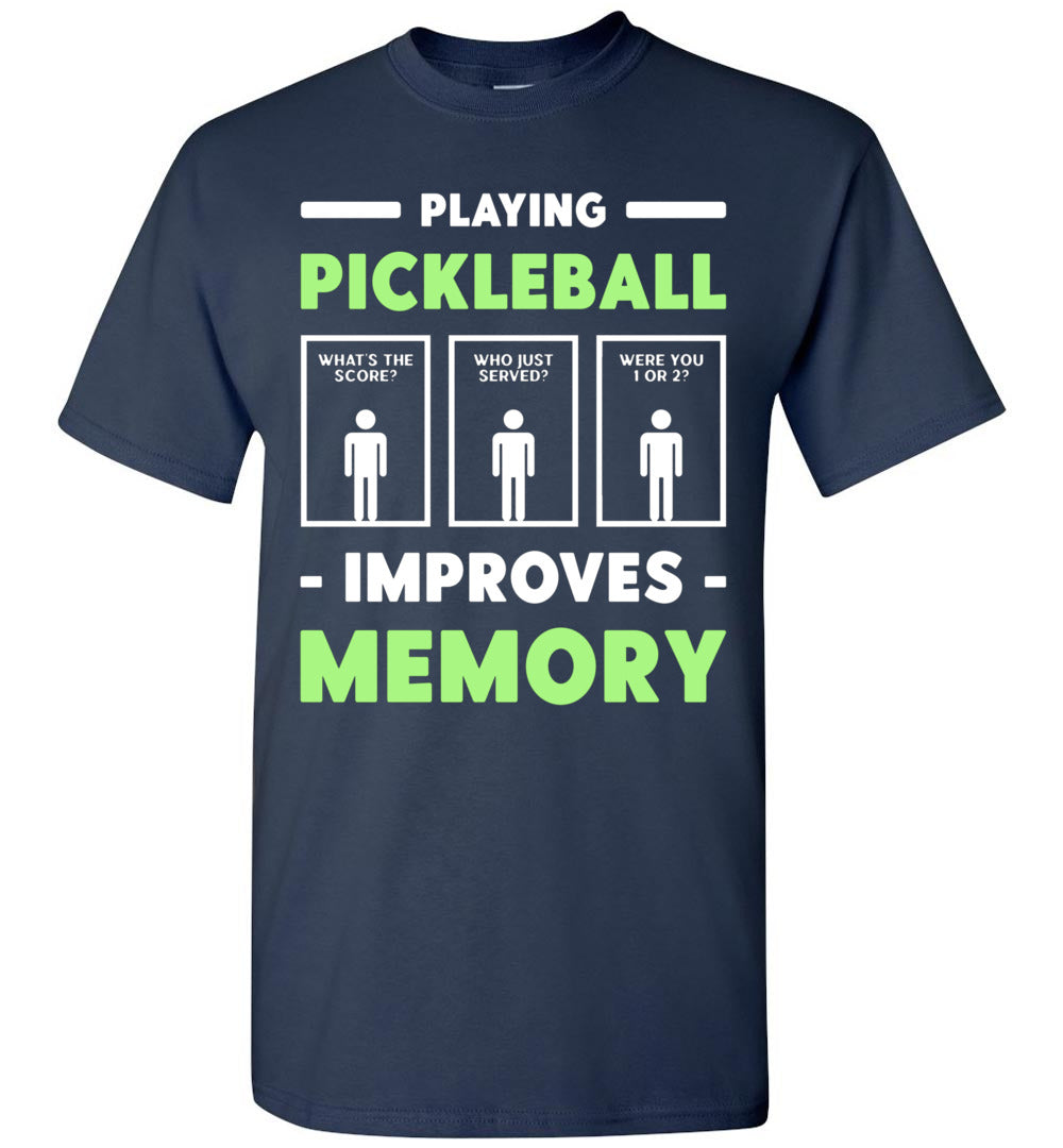 2023 Playing Pickleball Improves Memory Dink Player Unisex Shirt Gift Women Men