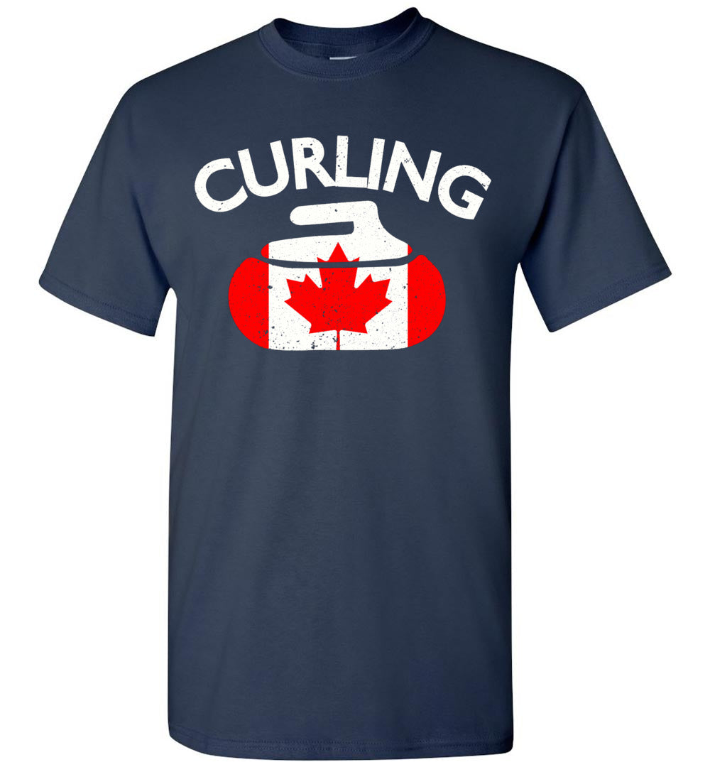 2023 Canadian Flag Curling Canada Pride Winter Sports Unisex Kids Shirt Gift Boy Girl