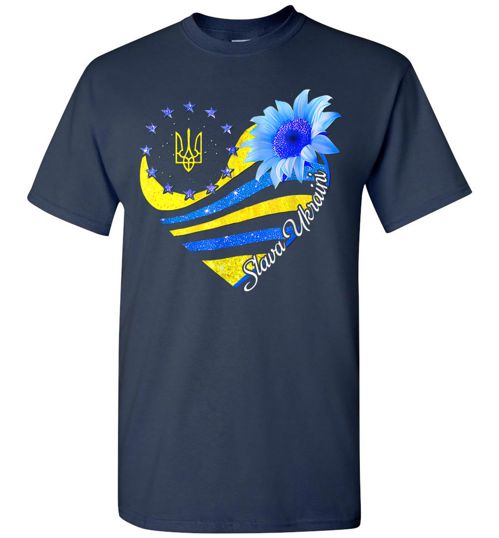 2022 Slava Ukraini Sunflower Ukrainian Flag I Stand with Ukraine Unisex Shirt Gift Women Men