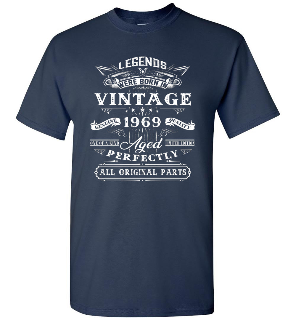 53rd Birthday Gift for Legends Born 1969 53 Years Old Vintage Gift Unisex Shirt Women Men