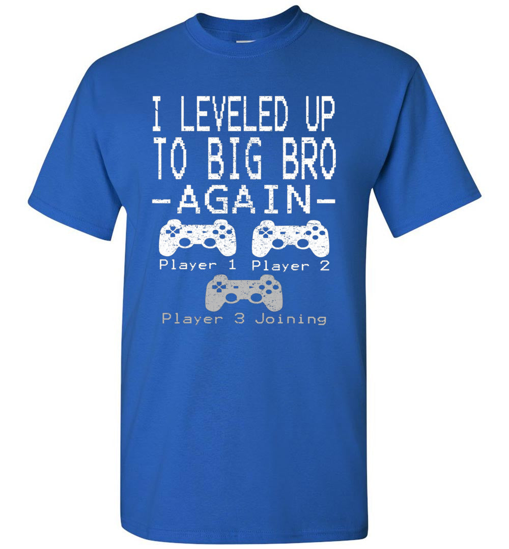 Big Brother Est 2022 Shirt I Leveled Up to Big Brother Again Unisex Shirt Gift Boys