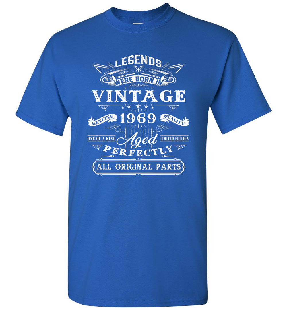 53rd Birthday Gift for Legends Born 1969 53 Years Old Vintage Gift Unisex Shirt Women Men