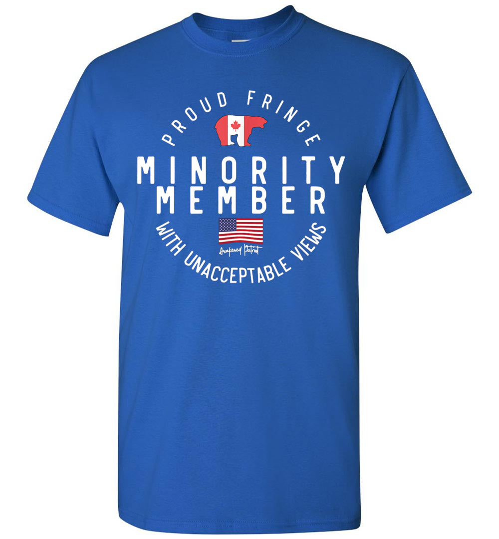 2023 Proud Member of Small Fringe Minority with Unacceptable View Canada Flag Unisex Shirt Gift Wome