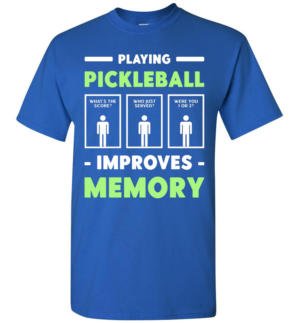 2023 Playing Pickleball Improves Memory Dink Player Unisex Shirt Gift Women Men