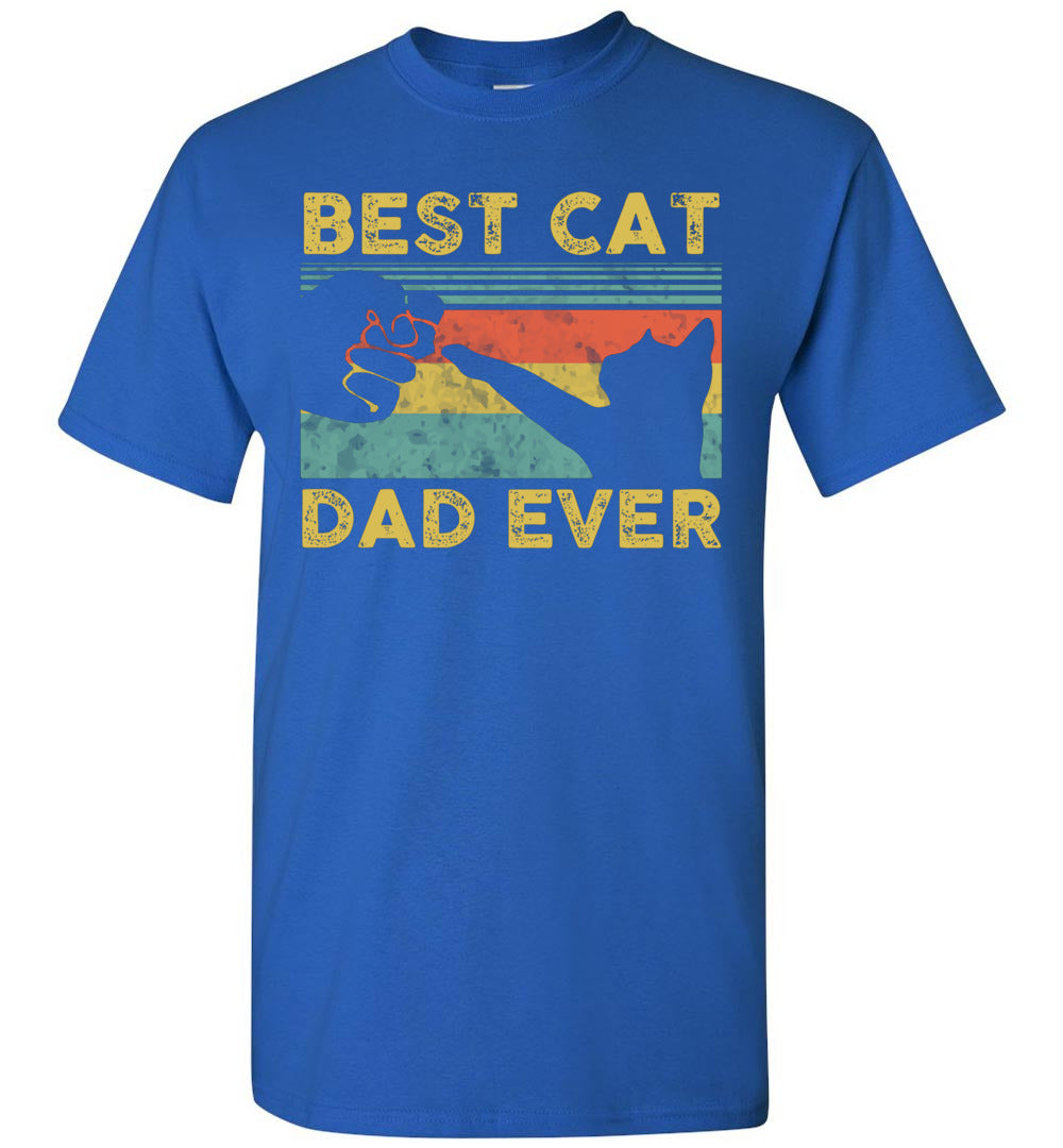 2022 Best Cat Dad Ever Tee Funny Cat Daddy Father's Day