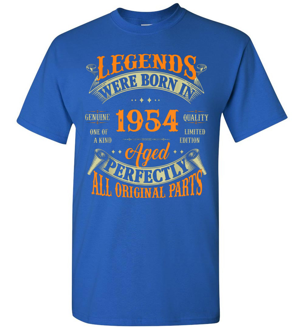 2023 68th Birthday Tee Vintage Legends Born in 1954 68 Years Old Gift Unisex Shirt Women Men
