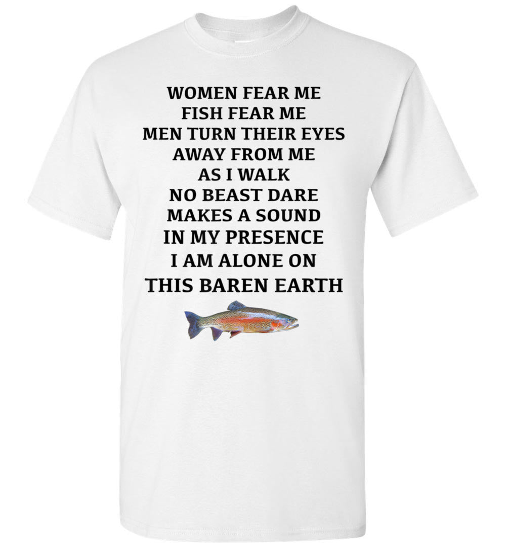 2022 Fear Me Fish Turn Their Eyes Away from Me Fishing Fishermen Unisex Shirt Gift Women Men