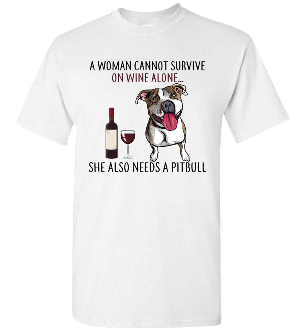 Woman survive wine alone pitbull TS CA1