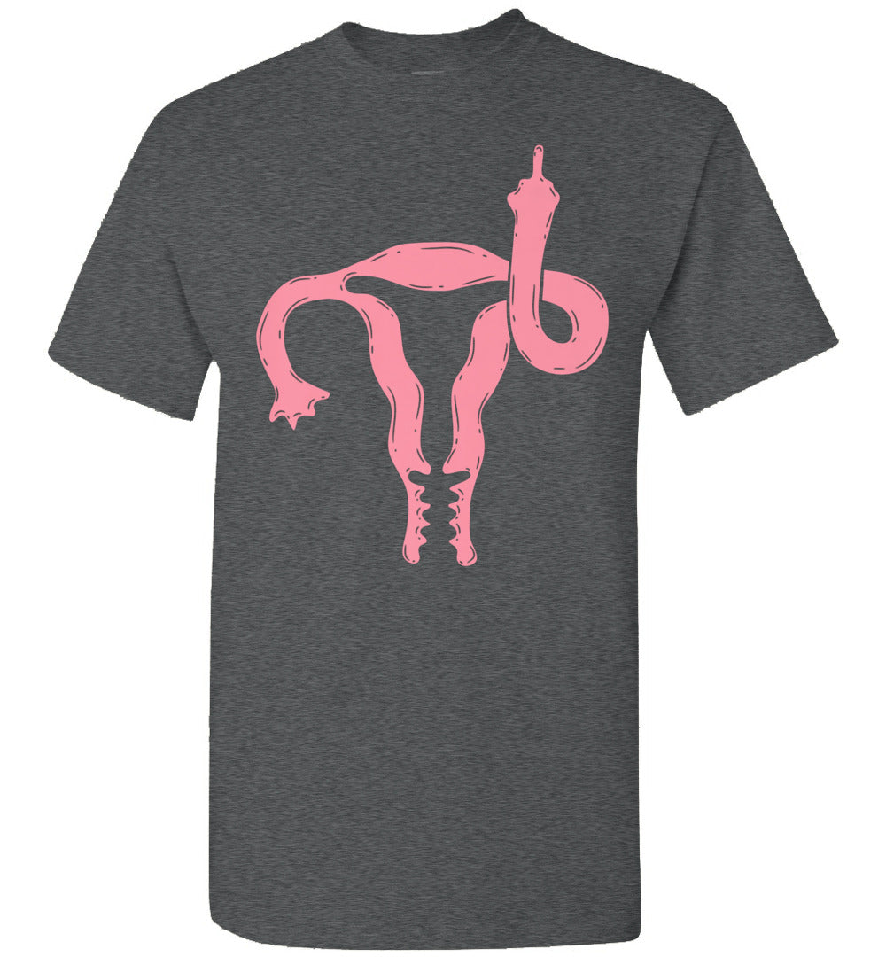 Lunar Zone Uterus Shows Middle Finger Feminist Feminism Unisex Shirt Gift Women Men