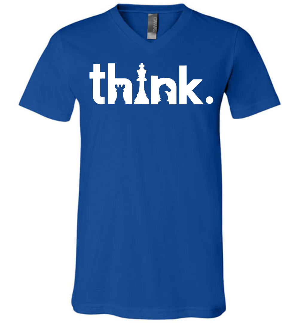 think chess v-neck teescape