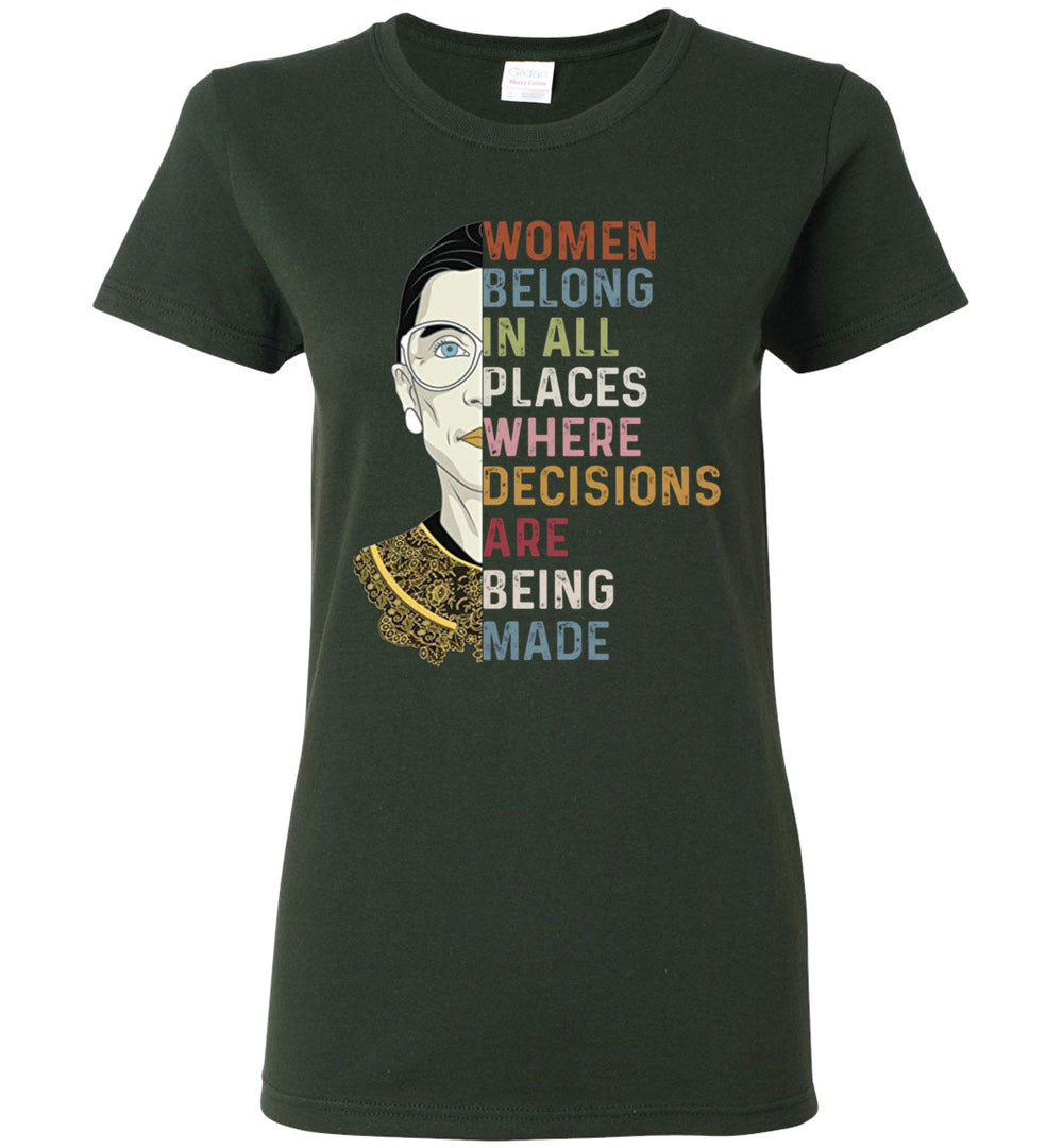 women belong women shirt ruth rbg TS