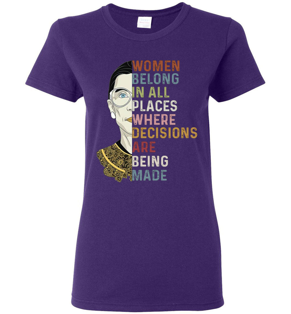 women belong women shirt ruth rbg TS