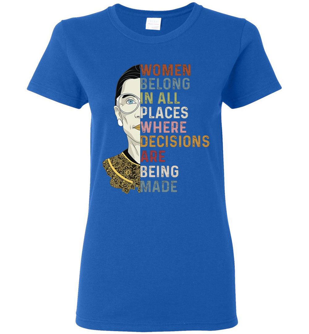 women belong women shirt ruth rbg TS