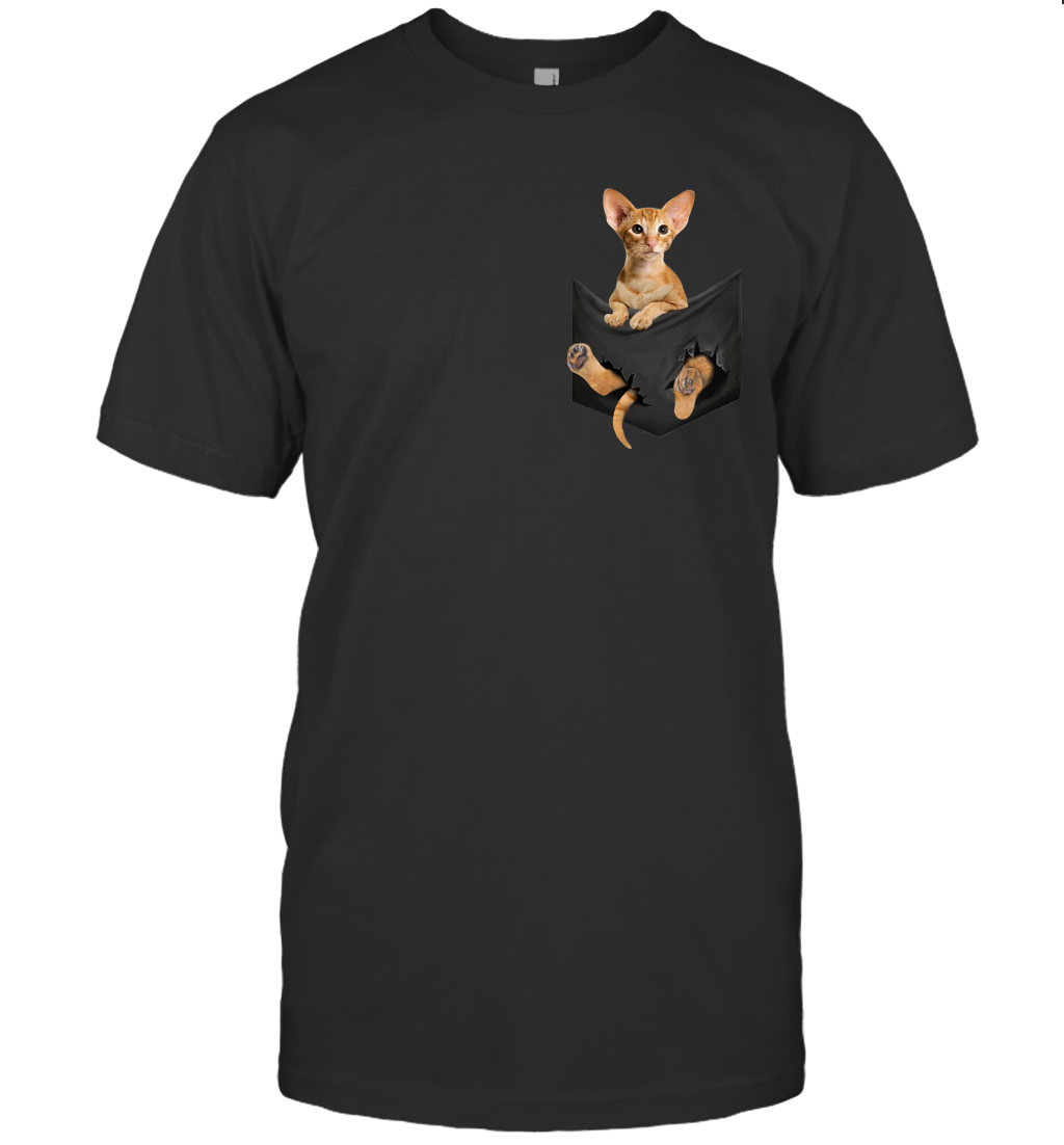 Oriental Shorthair cat in your pocket unisex shirt gift for cats lovers owners