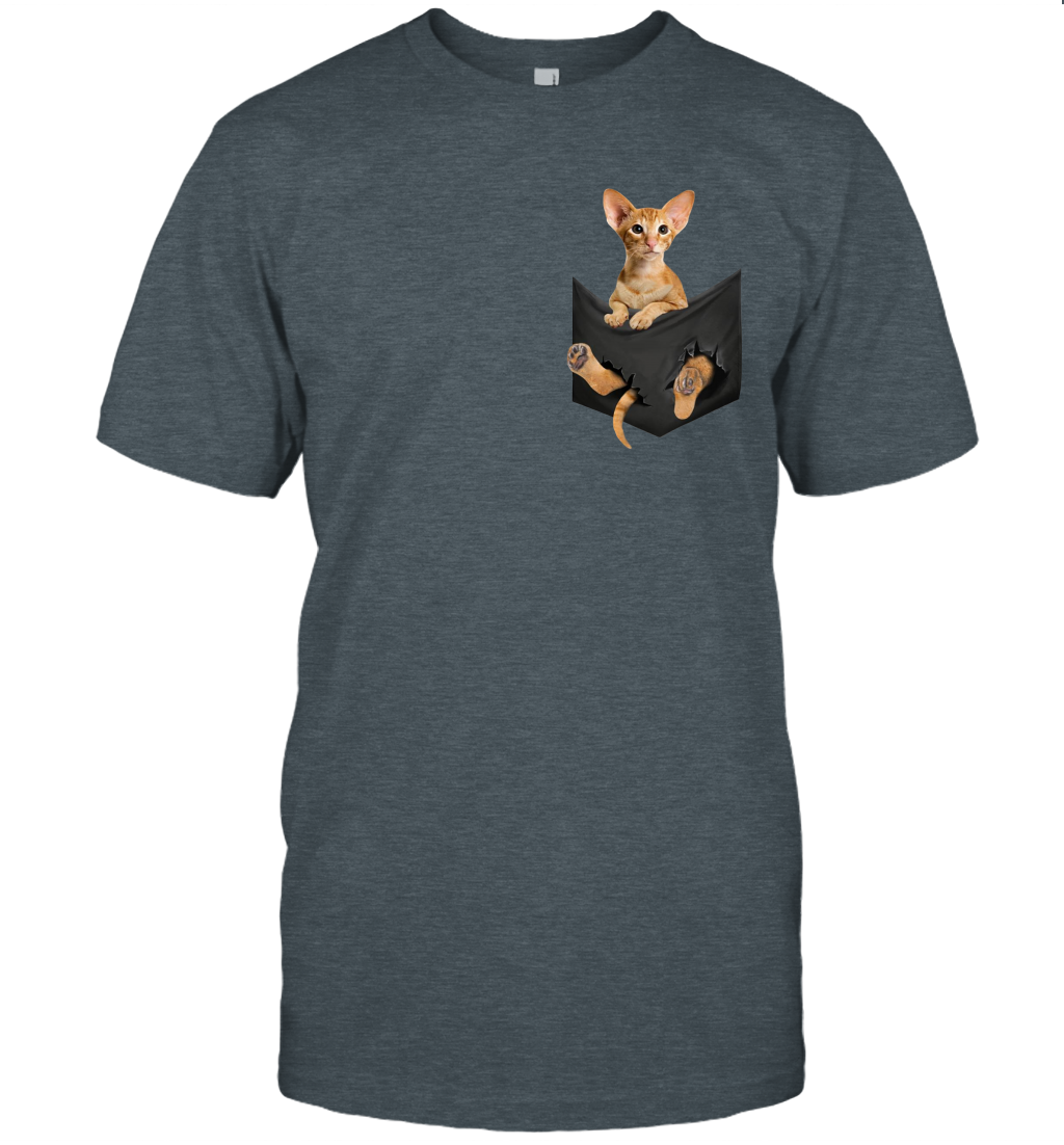 Oriental Shorthair cat in your pocket unisex shirt gift for cats lovers owners
