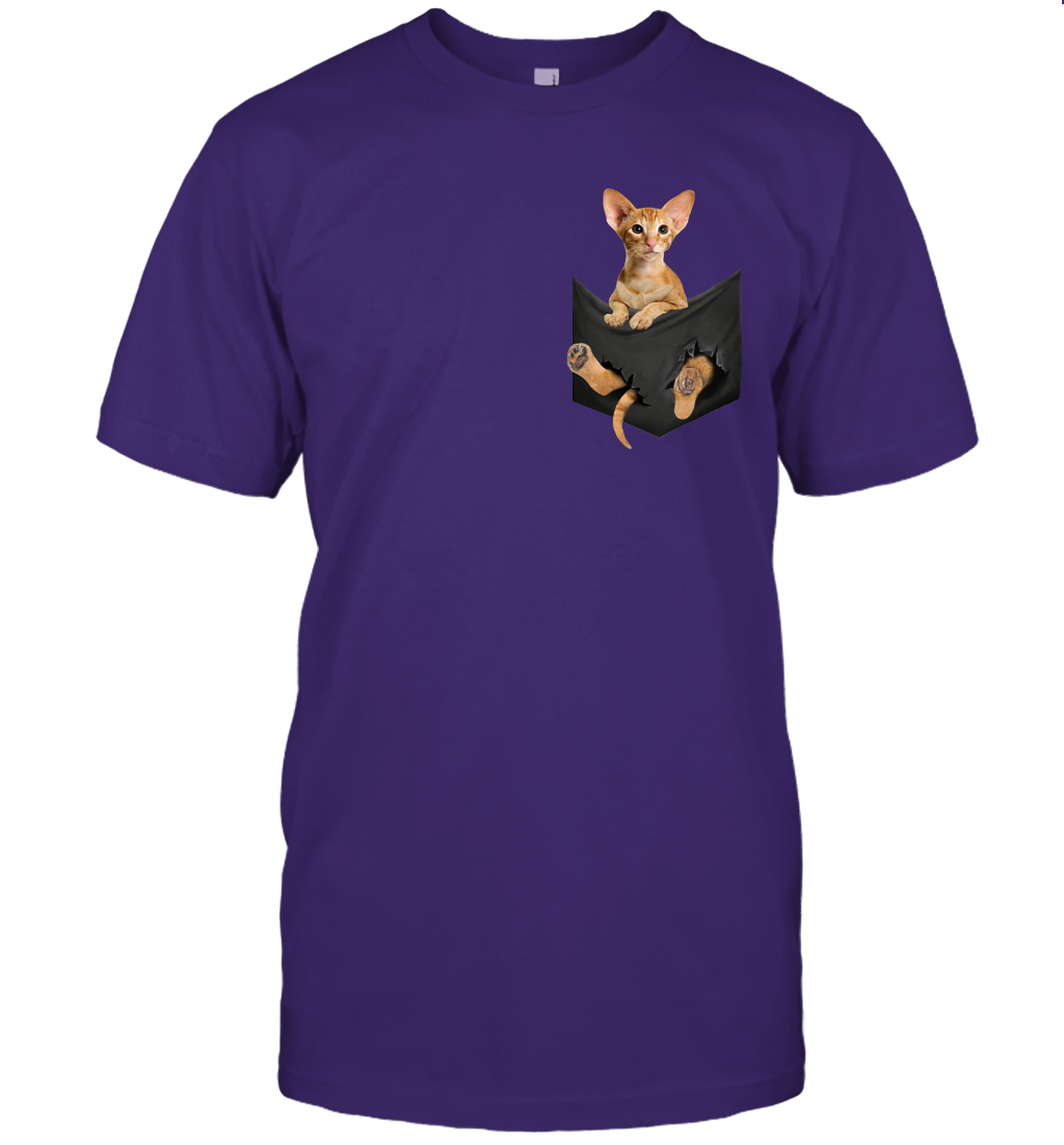 Oriental Shorthair cat in your pocket unisex shirt gift for cats lovers owners