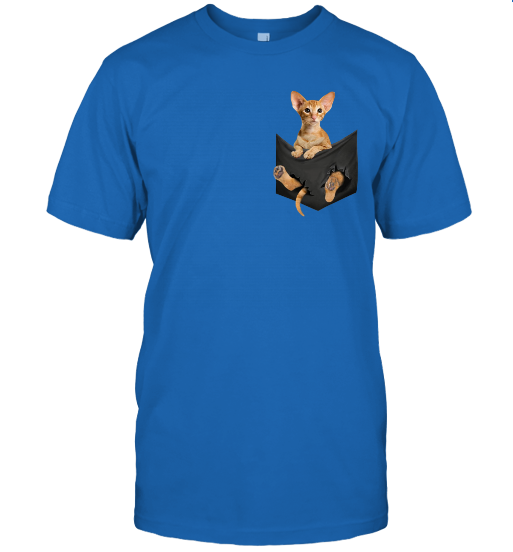 Oriental Shorthair cat in your pocket unisex shirt gift for cats lovers owners