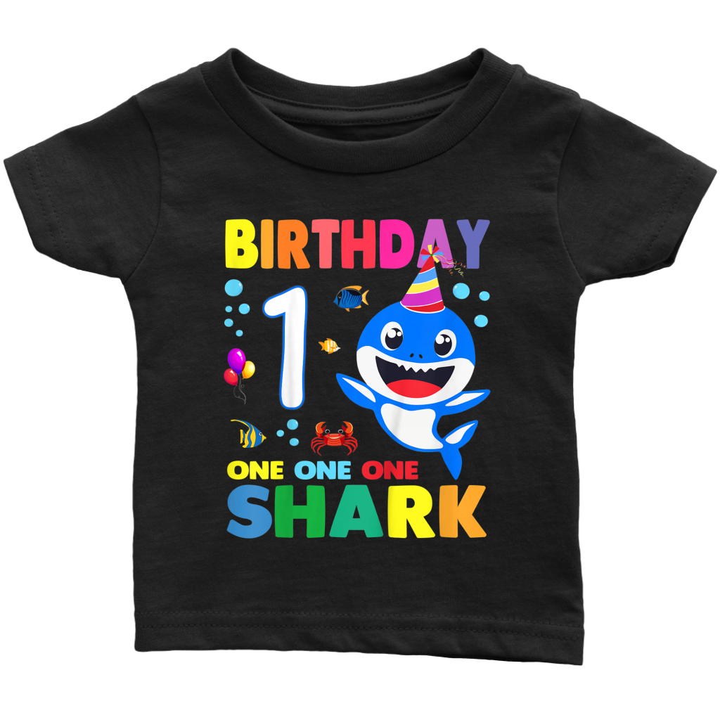 shark birthday 1 one year teelaunch