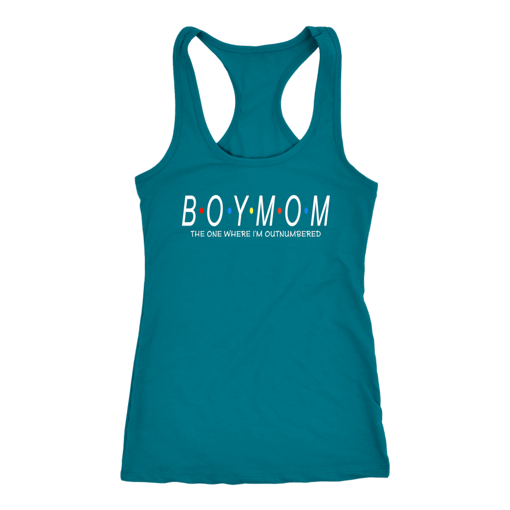 Boys mom outnumbered CA15 Teelaunch racerback