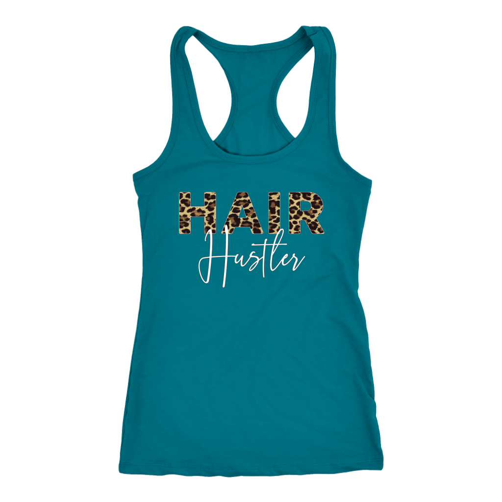 Hairstylist Hairdresser Hair Hustler Leopard Funny Gift Idea