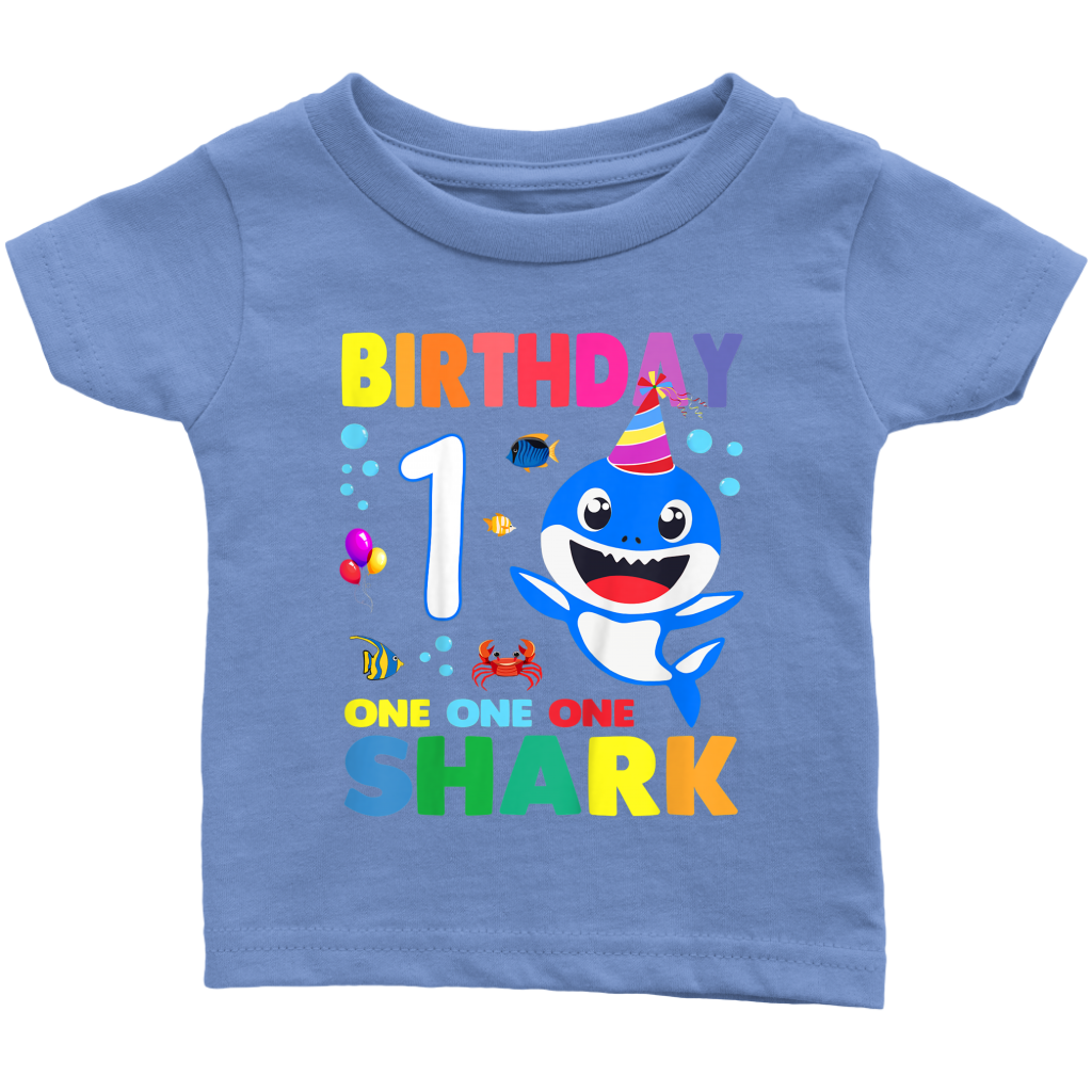 shark birthday 1 one year teelaunch