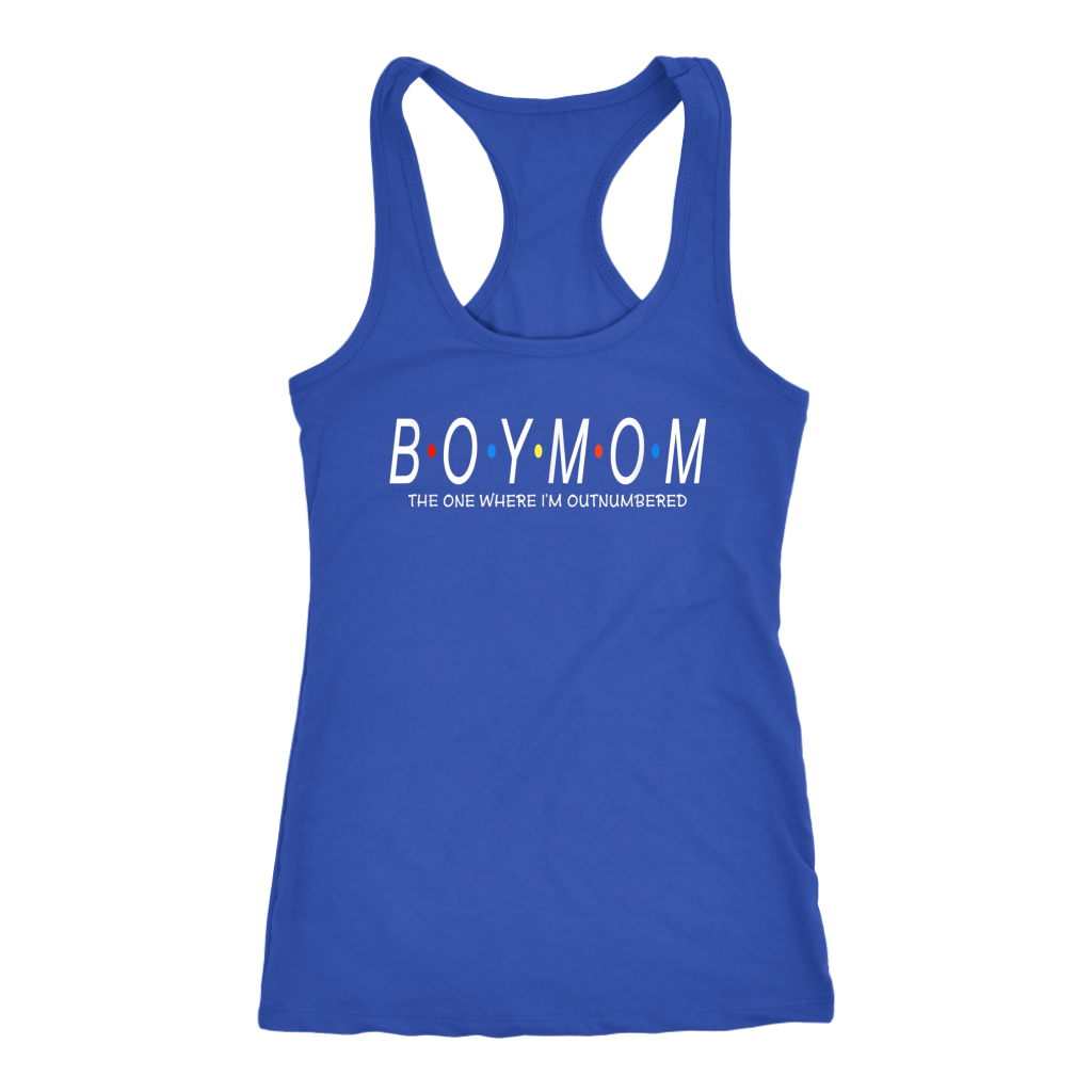 Boys mom outnumbered CA15 Teelaunch racerback