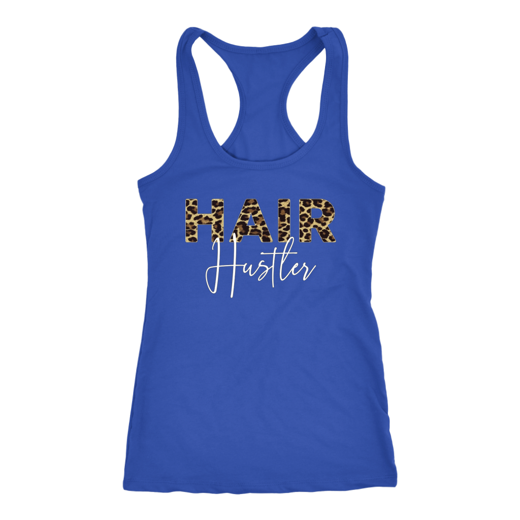 Hairstylist Hairdresser Hair Hustler Leopard Funny Gift Idea