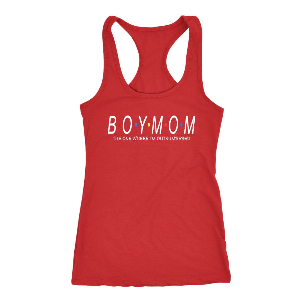 Boys mom outnumbered CA15 Teelaunch racerback