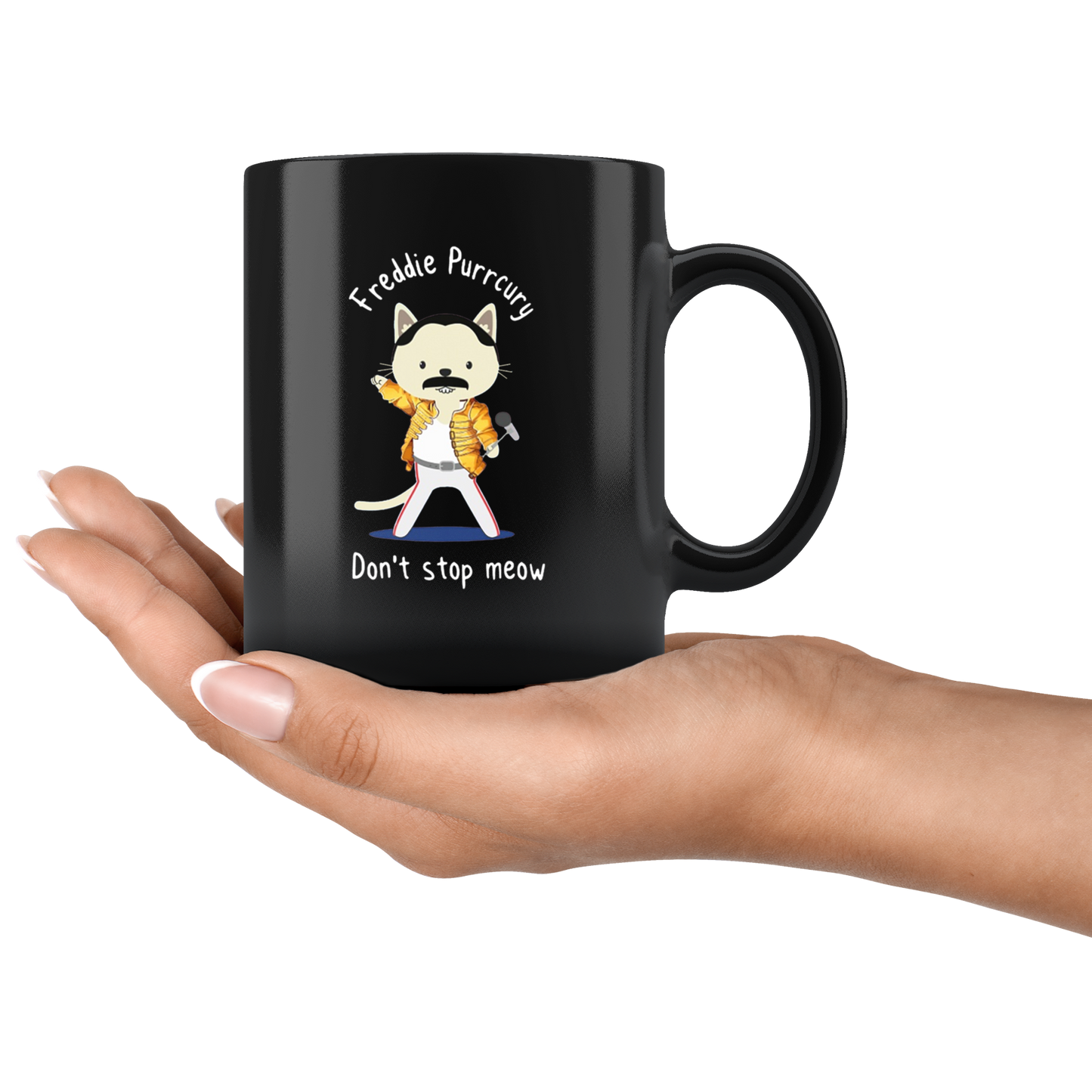 Don't Stop Meow Freddie Purrcury Mug