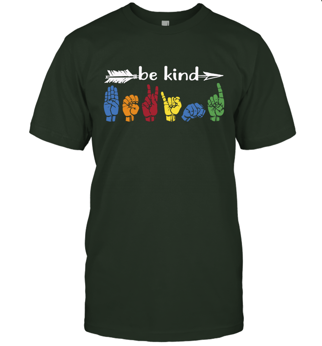 Be Kind Sign Language T Shirt Gift