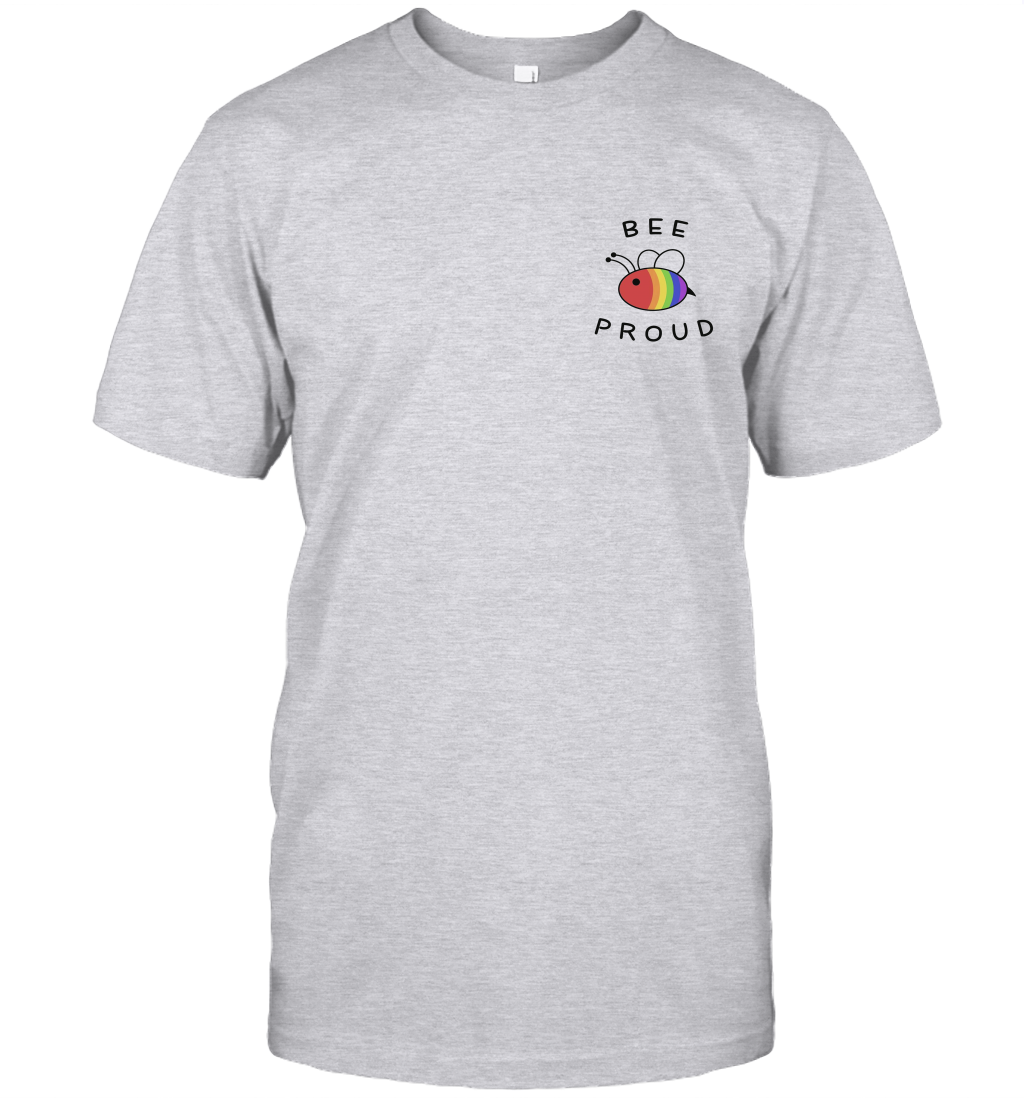 Bee Proud Pocket Shirt Pride LGBT Rainbow Unisex T Shirt