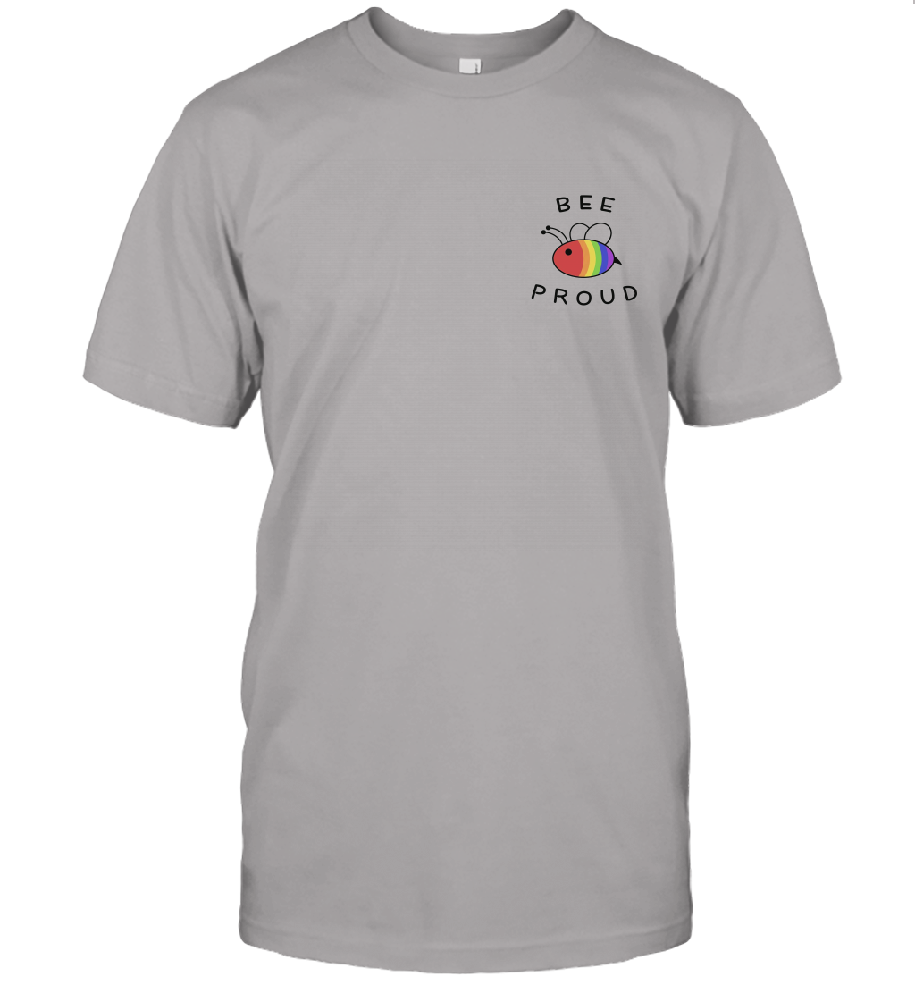 Bee Proud Pocket Shirt Pride LGBT Rainbow Unisex T Shirt