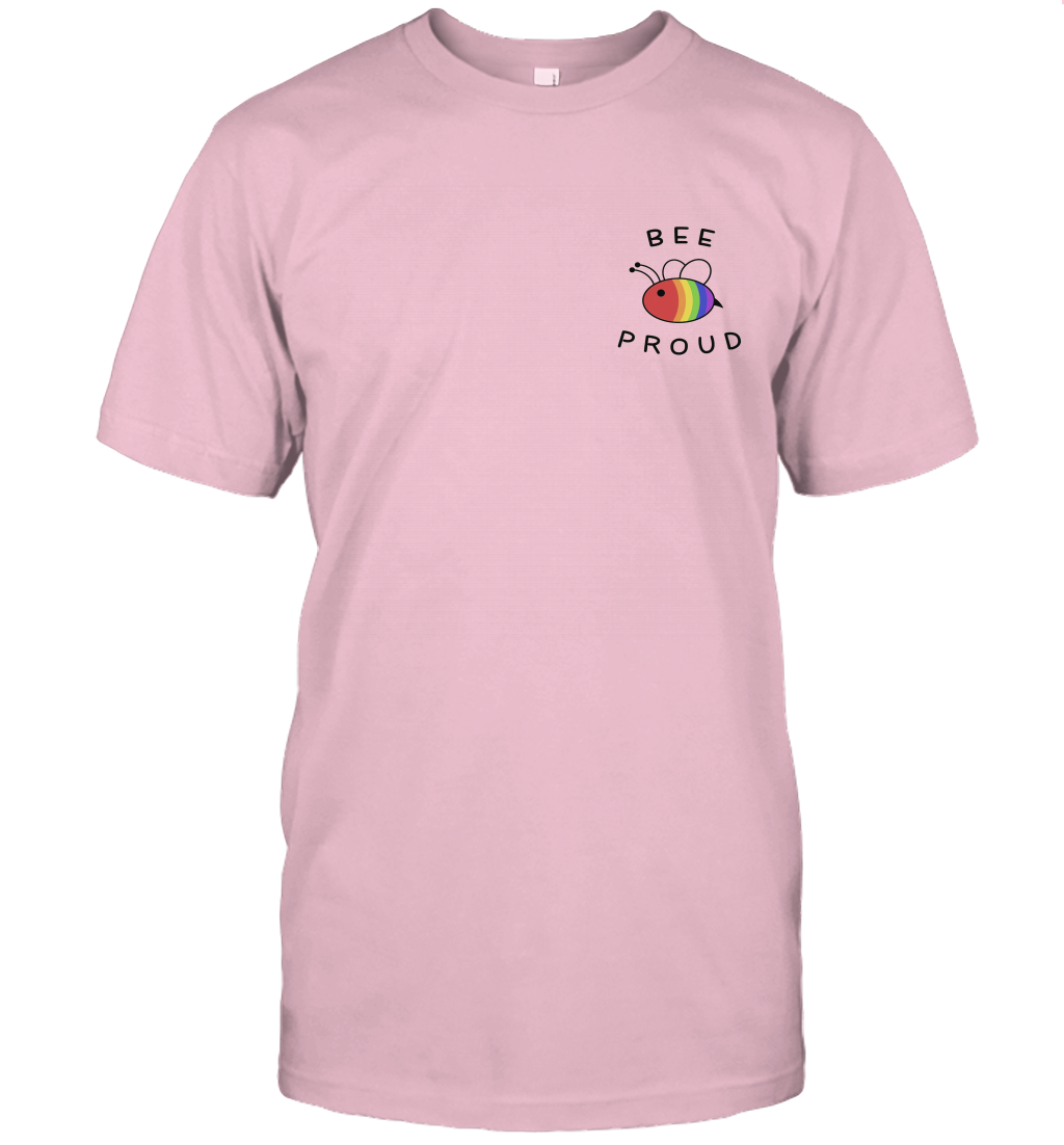 Bee Proud Pocket Shirt Pride LGBT Rainbow Unisex T Shirt