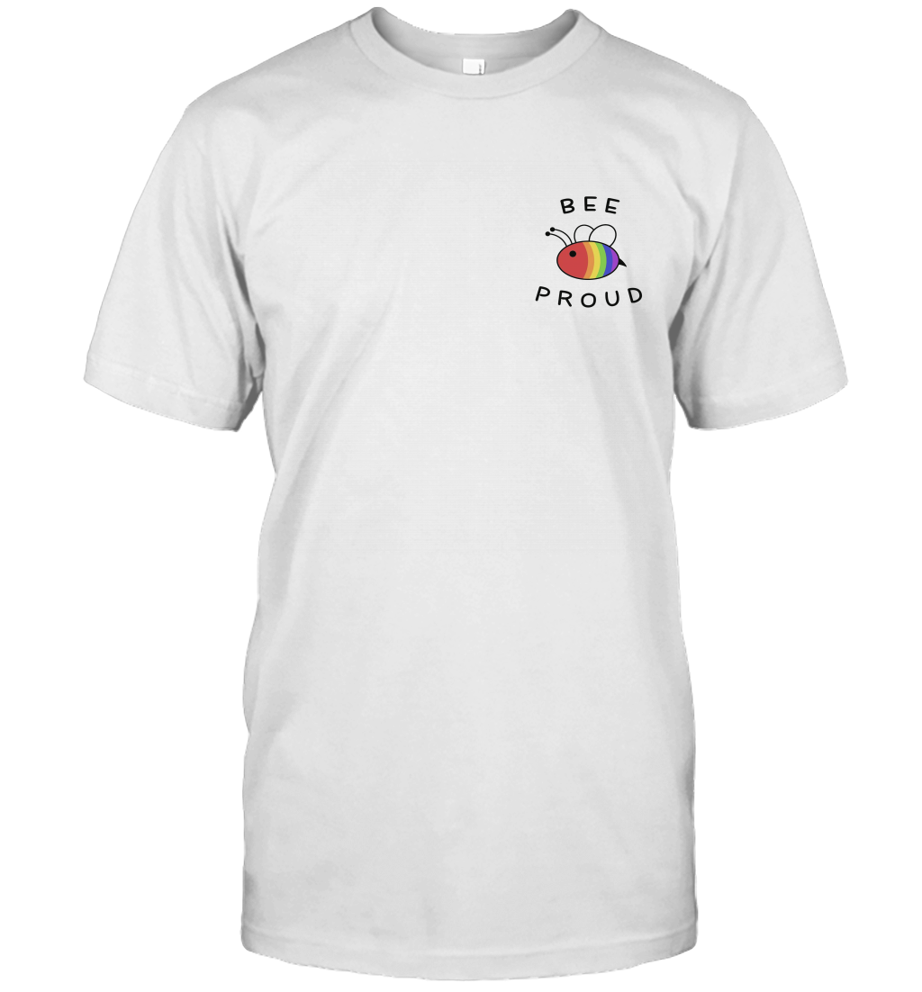 Bee Proud Pocket Shirt Pride LGBT Rainbow Unisex T Shirt