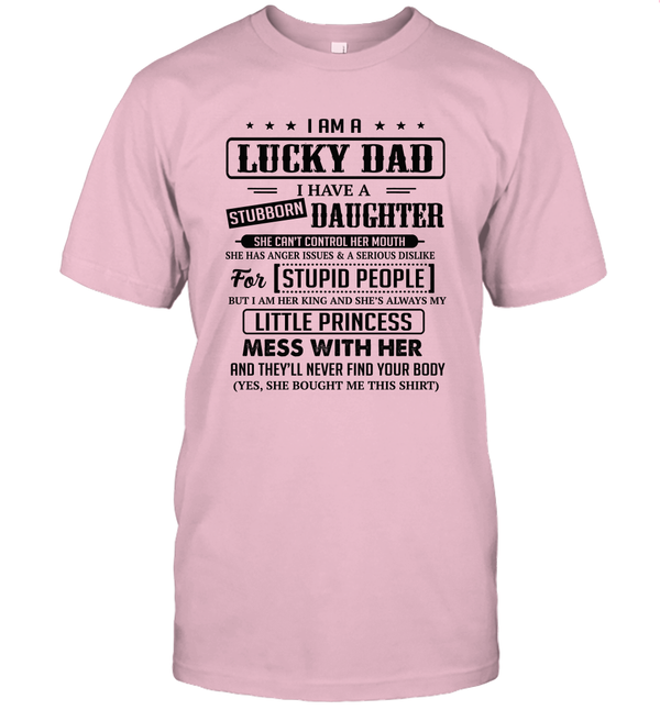 i am a lucky dad t shirt