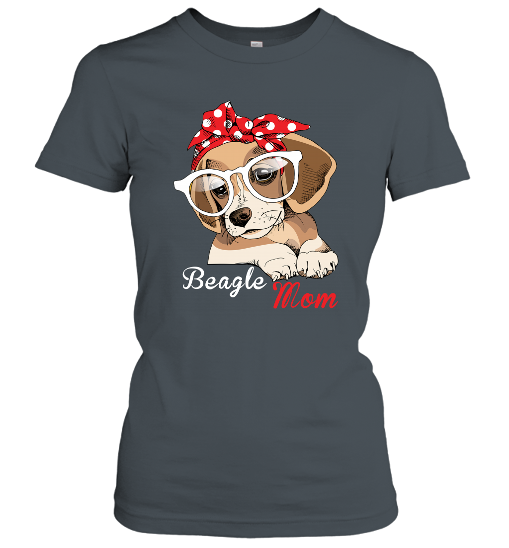 Funny Beagle Mom Women's Shirt Dog Lovers Owner Mothers Day Gift