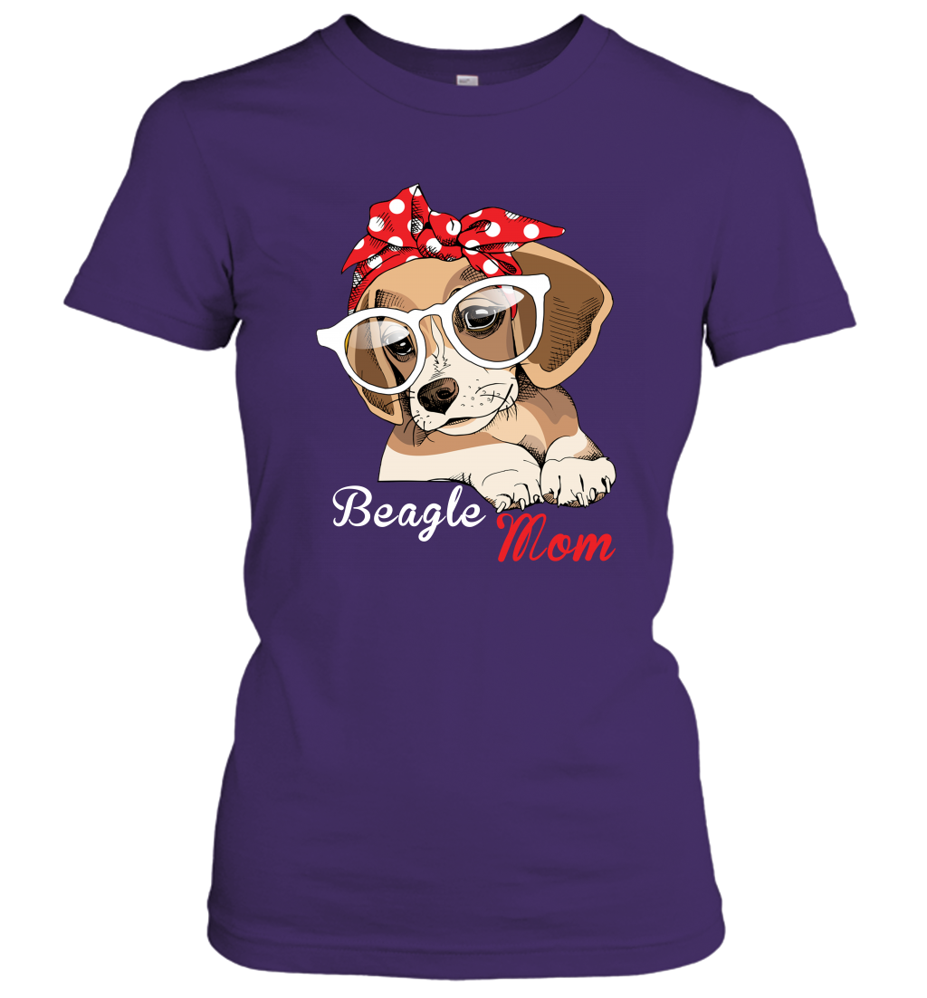 Funny Beagle Mom Women's Shirt Dog Lovers Owner Mothers Day Gift